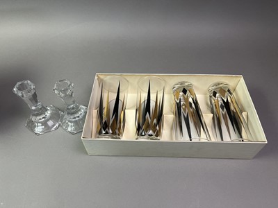 Lot 800 - GROUP OF CRYSTAL DRINKING GLASSES