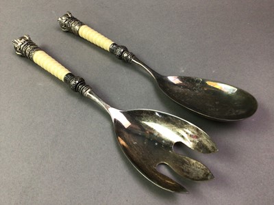 Lot 832 - PART SET OF SILVER PLATED CUTLERY