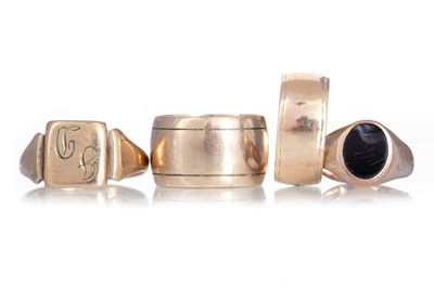 Lot 660 - FOUR GOLD RINGS