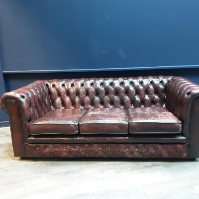 Lot 836 - CHESTERFIELD THREE SEAT SETTEE