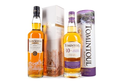 Lot 446 - TOMINTOUL 10 YEAR OLD AND GLEN SCOTIA DOUBLE CASK