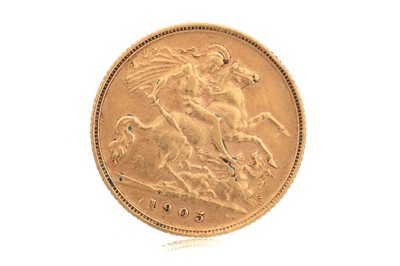 Lot 6 - EDWARD VII HALF SOVEREIGN