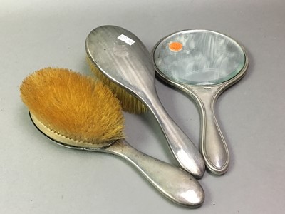 Lot 72 - COLLECTION OF SILVER VANITY BRUSHES AND MIRRORS