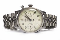 Lot 795 - GENTLEMAN'S LEMANIA MILITARY ISSUE STAINLESS...