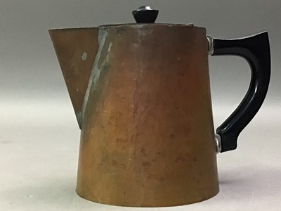 Lot 82 - COPPER TEA SERVICE