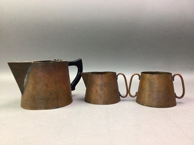 Lot 82 - COPPER TEA SERVICE