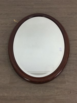 Lot 58 - BEVELLED WALL MIRROR