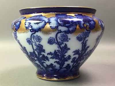 Lot 57 - BLUE AND WHITE CERAMIC JARDINIERE