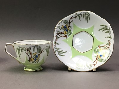 Lot 103 - AYNSLEY FLORAL AND GILT TEA SERVICE