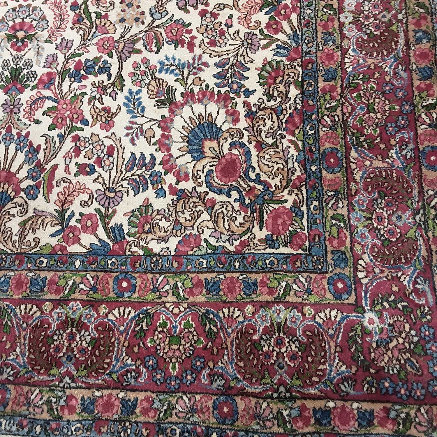 Lot 1171 - MASHAD BORDERED CARPET