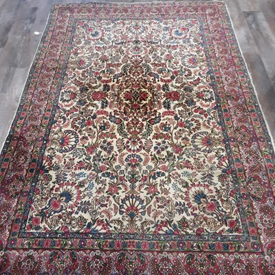 Lot 1171 - MASHAD BORDERED CARPET