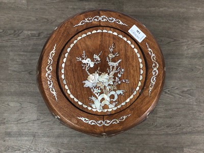 Lot 146 - CHINESE MOTHER OF PEARL BARREL STOOL