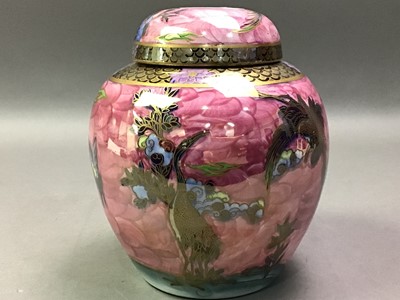 Lot 161 - MALING LIDDED GINGER JAR