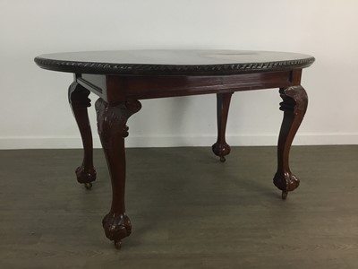 Lot 176 - MAHOGANY COMPOSITE DINING SUITE