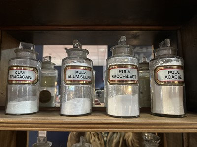 Lot 735 - COLLECTION OF APOTHECARY JARS