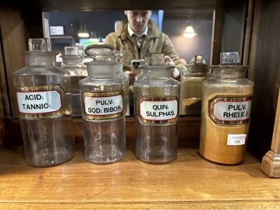 Lot 735 - COLLECTION OF APOTHECARY JARS