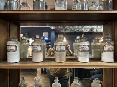 Lot 735 - COLLECTION OF APOTHECARY JARS