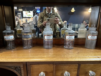 Lot 735 - COLLECTION OF APOTHECARY JARS