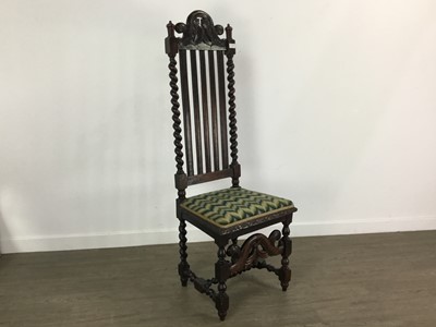 Lot 117 - OAK LADDERBACK CHAIR