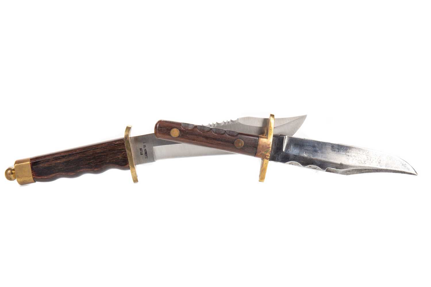 Lot 43 - GEORGE WOLSTENHOLM & SON, BOWIE KNIFE