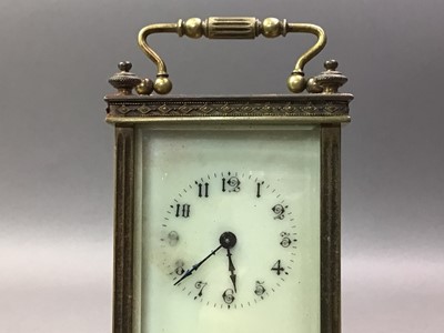 Lot 186 - VICTORIAN BRASS CARRIAGE CLOCK