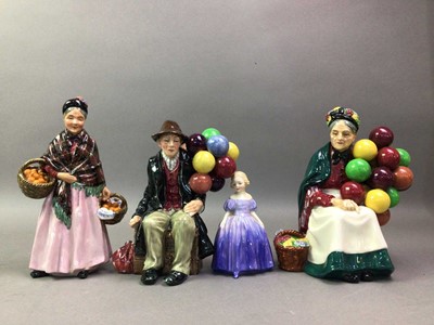 Lot 255 - GROUP OF FIVE ROYAL DOULTON FIGURES