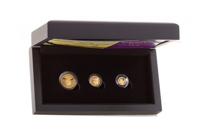 Lot 13 - GOLD THREE COIN SET