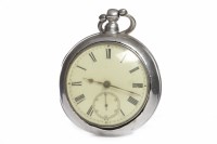 Lot 840 - VICTORIAN SILVER PAIR CASED POCKET WATCH the...