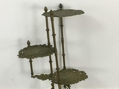 Lot 409 - BRASS CAKE STAND