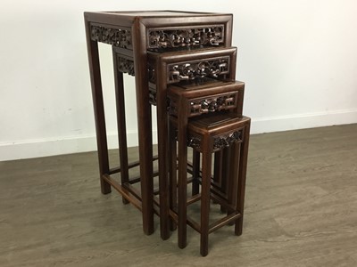 Lot 304 - CHINESE NEST OF FOUR TABLES