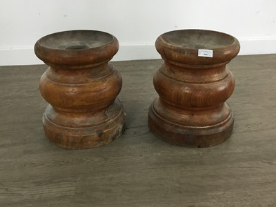 Lot 305 - PAIR OF SHIP'S ROPE BASES