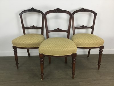 Lot 309 - SET OF SIX VICTORIAN DINING CHAIRS