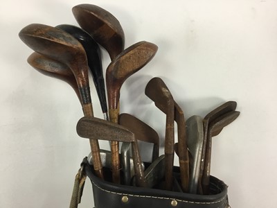 Lot 384 - COLLECTION OF VINTAGE GOLF CLUBS