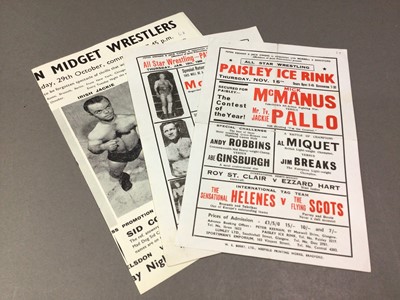 Lot 468 - COLLECTION OF BRITISH WRESTLING EPHEMERA