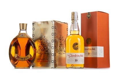 Lot 51 - GLENKINCHIE 10 YEAR OLD AND DIMPLE 26 2/3 FL OZ