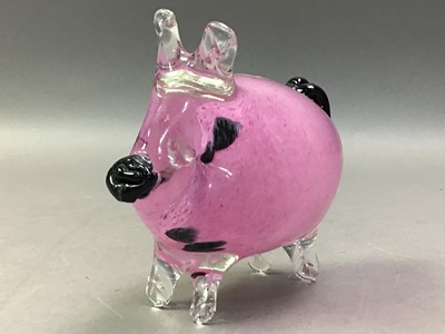 Lot 511 - MDINA GLASS PIG