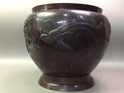 Lot 1206 - JAPANESE BRONZE PLANTER