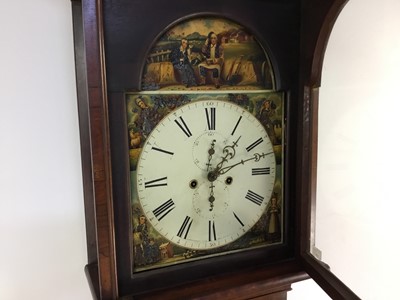 Lot 603 - GEORGE III SCOTTISH MAHOGANY EIGHT DAY LONGCASE CLOCK