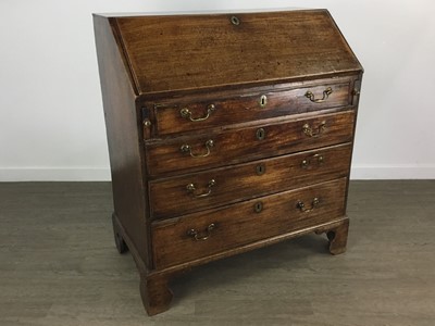 Lot 366 - GEORGE III MAHOGANY BUREAU