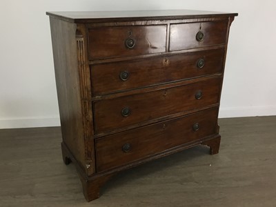 Lot 486 - MAHOGANY CHEST OF DRAWERS