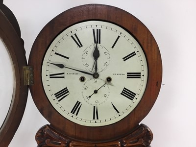 Lot 604 - SCOTTISH MAHOGANY DRUM HEAD LONGCASE CLOCK