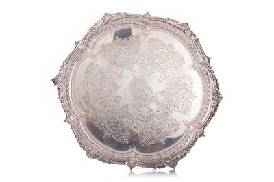 Lot 102 - VICTORIAN SILVER SALVER