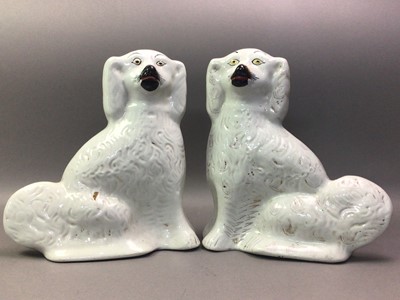 Lot 612 - PAIR OF VICTORIAN WALLY DOGS