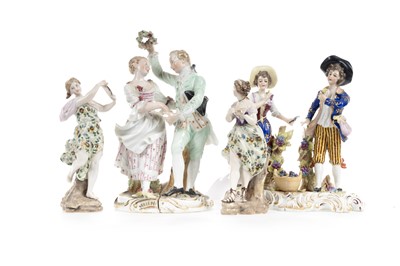 Lot 743 - COLLECTION OF CONTINENTAL PORCELAIN FIGURES