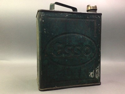 Lot 640 - ESSO OIL CAN AND TWO LUBRICANT BOTTLES