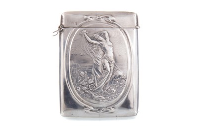 Lot 113 - ART NOUVEAU SILVER CARD CASE