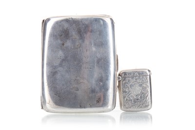 Lot 114 - GEORGE V SILVER CIGARETTE CASE