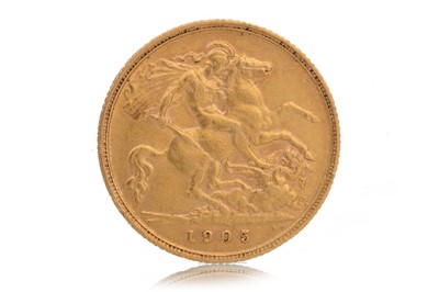 Lot 18 - EDWARD VII HALF SOVEREIGN