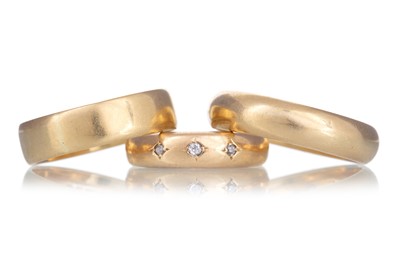 Lot 774 - THREE GOLD RINGS