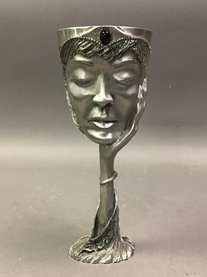 Lot 674 - LORD OF THE RINGS PEWTER GOBLET